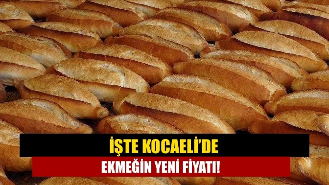 İşte Kocaeli’de ekmeğin yeni fiyatı!
