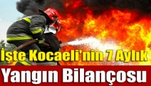 İşte Kocaeli'nin 7 aylık yangın bilançosu
