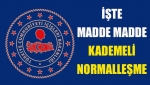 İşte madde madde kademeli normalleşme