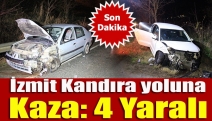 İzmit Kandıra yoluna kaza: 4 yaralı