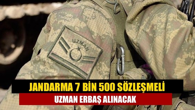 Jandarma 7 Bin 500 Sözleşmeli Uzman Erbaş Alınacak