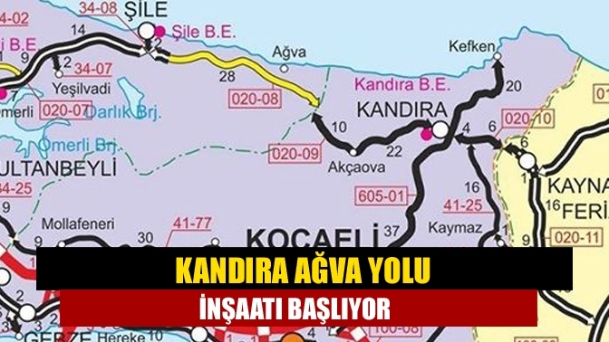 Kandıra Ağva yolu inşaatı başlıyor