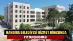 Kandıra Belediyesi hizmet binasında peyzaj çalışması