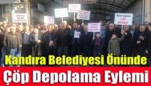 Kandıra Belediyesi Önünde Çöp Depolama Eylemi