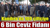 Kandıra’da 100 çiftçiye 6 bin ceviz fidanı