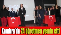 Kandıra’da 24 öğretmen yemin etti