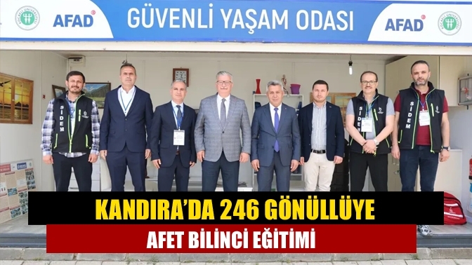 Kandıra’da 246 Gönüllüye Afet Bilinci Eğitimi