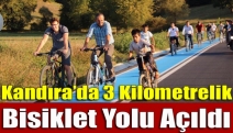 Kandıra’da 3 kilometrelik bisiklet yolu açıldı