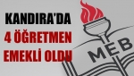 Kandıra’da 4 öğretmen emekli oldu