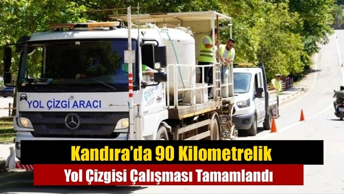 Kandıra’da 90 Kilometrelik Yol Çizgisi Çalışması Tamamlandı