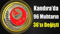 Kandıra’da 96 Muhtarın 36’sı değişti