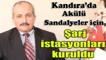 Kandıra’da akülü sandalyeler için şarj istasyonları kuruldu