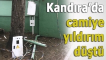 Kandıra’da camiye yıldırım düştü