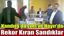 Kandıra’da Evet ve Hayır’da rekor kıran sandıklar