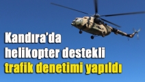 Kandıra’da helikopter destekli trafik denetimi yapıldı