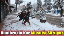 Kandıra’da kar mesaisi sürüyor