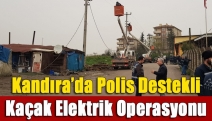 Kandıra’da polis destekli kaçak elektrik operasyonu