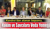 Kandıra’dan atanan başsavcı, hakim ve savcılara veda yemeği