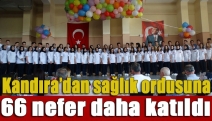 Kandıra’dan sağlık ordusuna 66 nefer daha katıldı