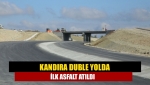 Kandıra duble yolda ilk asfalt atıldı