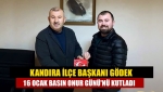 Kandıra İlçe Başkanı Gödek 16 Ocak Basın Onur Günü'nü kutladı