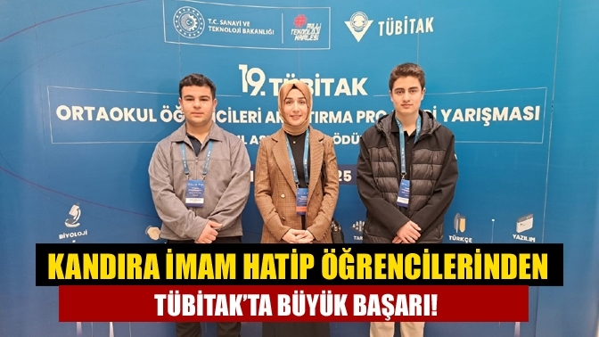 Kandıra İmam Hatip Öğrencilerinden TÜBİTAK’ta Büyük Başarı!