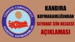 Kandıra Kaymakamlığından Seyahat İzin Belgesi Açıklaması