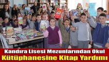 Kandıra Lisesi Mezunlarından okul kütüphanesine kitap yardımı