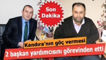 Kandıra’nın göç vermesi 2 başkan yardımcısını görevinden etti