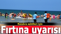 Kandıra sahilleri için fırtına uyarısı