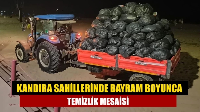Kandıra Sahillerinde Bayram Boyunca Temizlik Mesaisi