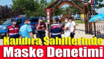 Kandıra sahillerinde maske denetimi