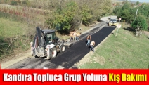 Kandıra Topluca grup yoluna kış bakımı