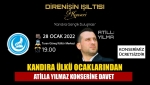 Kandıra Ülkü Ocaklarından Atilla Yılmaz konserine davet