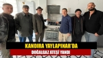 Kandıra Yaylapınar’da doğalgaz ateşi yandı