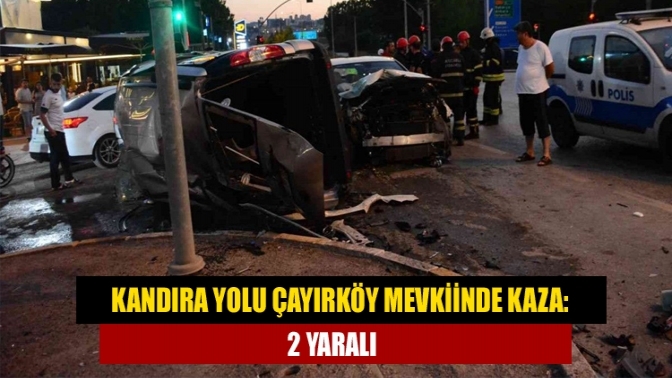 Kandıra yolu Çayırköy mevkiinde Kaza: 2 yaralı