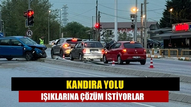 Kandıra yolu ışıklarına çözüm istiyorlar