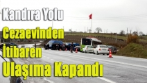 Kandıra yolu ulaşıma kapandı