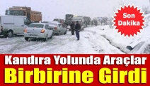 Kandıra yolunda araçlar birbirine girdi