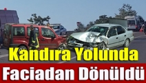 Kandıra yolunda faciadan dönüldü