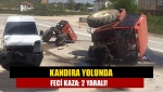 Kandıra yolunda feci kaza: 2 yaralı!