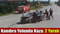 Kandıra yolunda kaza: 2 yaralı