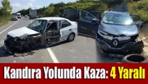 Kandıra yolunda kaza: 4 yaralı