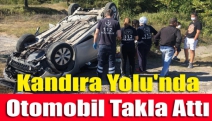 Kandıra Yolu'nda otomobil takla attı