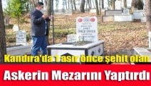 Kandıra'da 1 asır önce şehit olan askerin mezarını yaptırdı