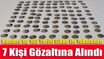 Kandıra'da 100 tarihi sikke ile yakalanan 7 kişi gözaltına alındı