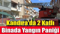 Kandıra'da 2 katlı binada yangın paniği