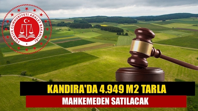 Kandıra'da 4.949 m2 tarla mahkemeden satılacak