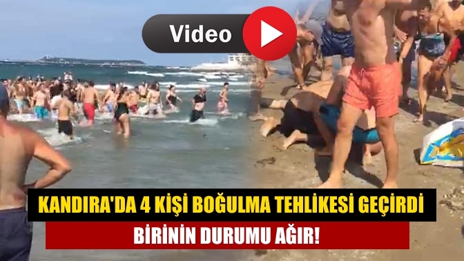 Kandıra'da 4 kişi boğulma tehlikesi geçirdi birinin durumu ağır!