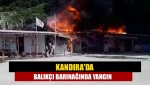 Kandıra'da balıkçı barınağında yangın